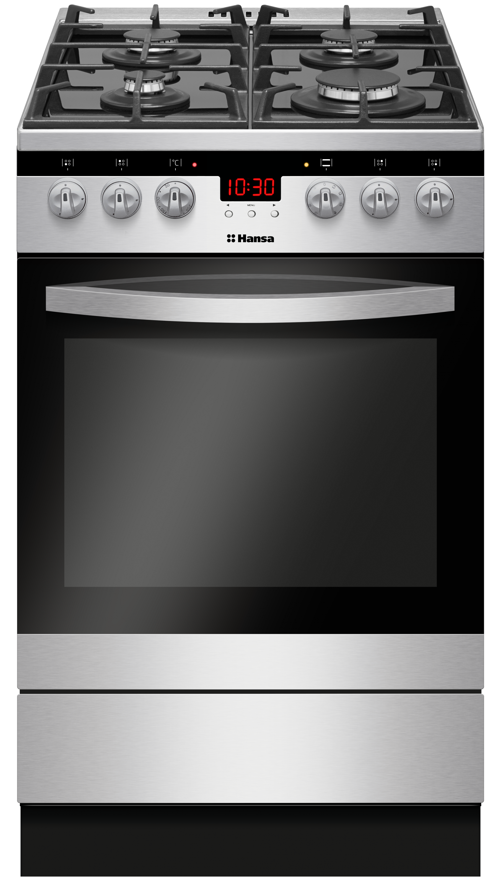 Freestanding cooker with gas hob