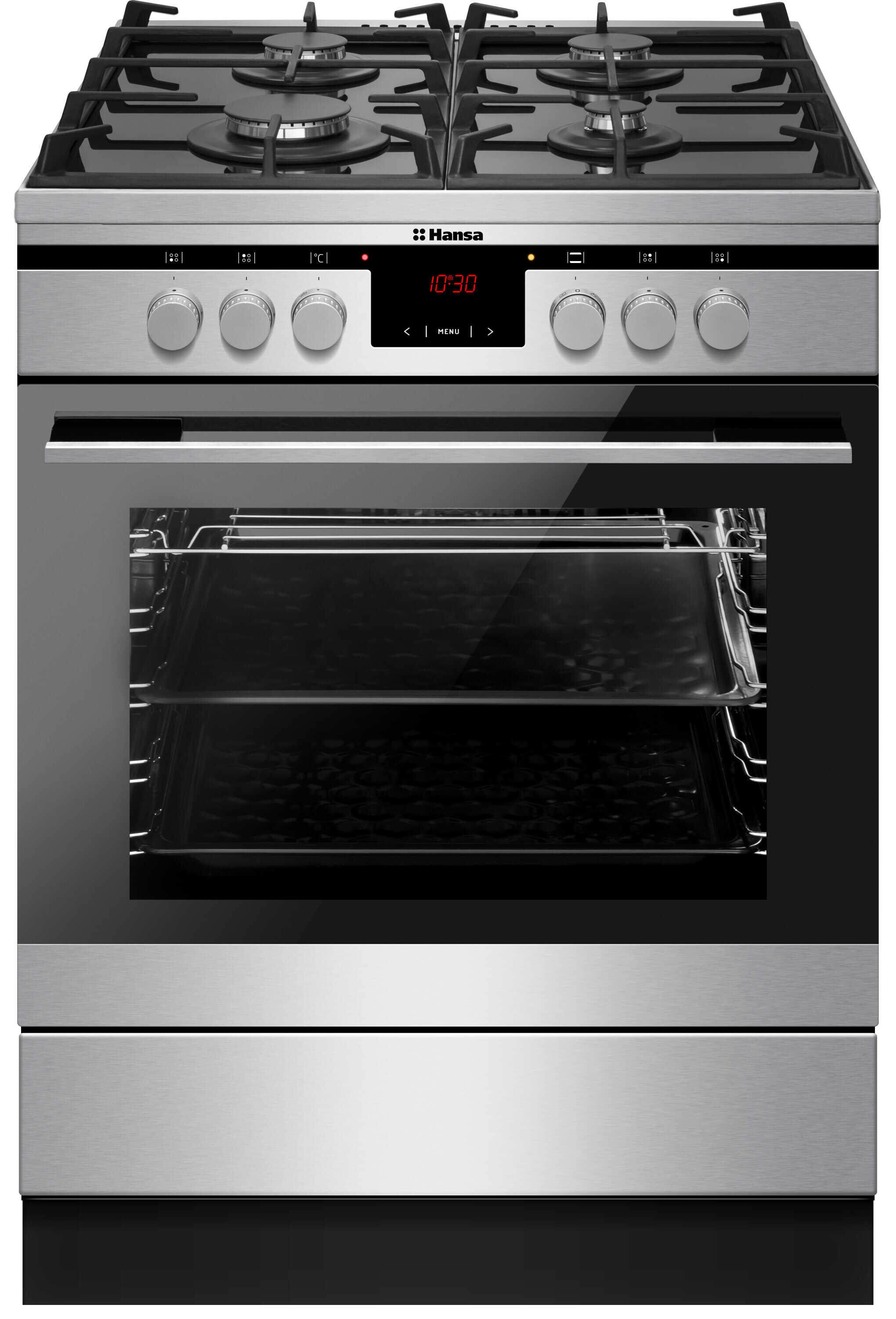 Freestanding cooker with gas hob