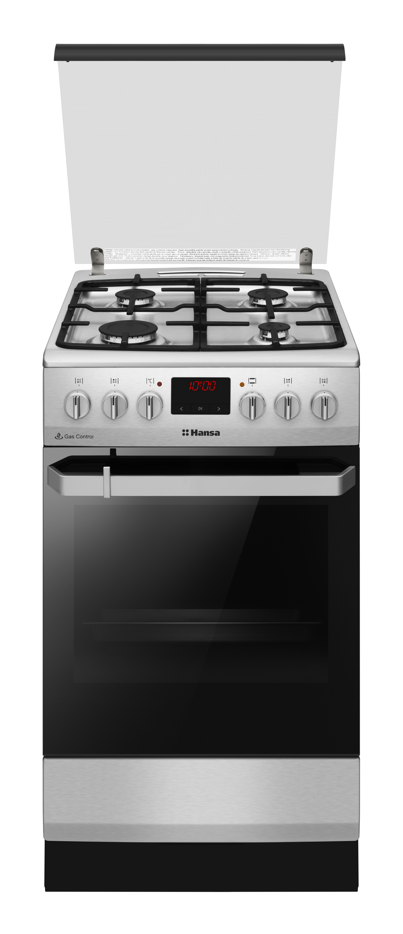 Freestanding cooker with gas hob