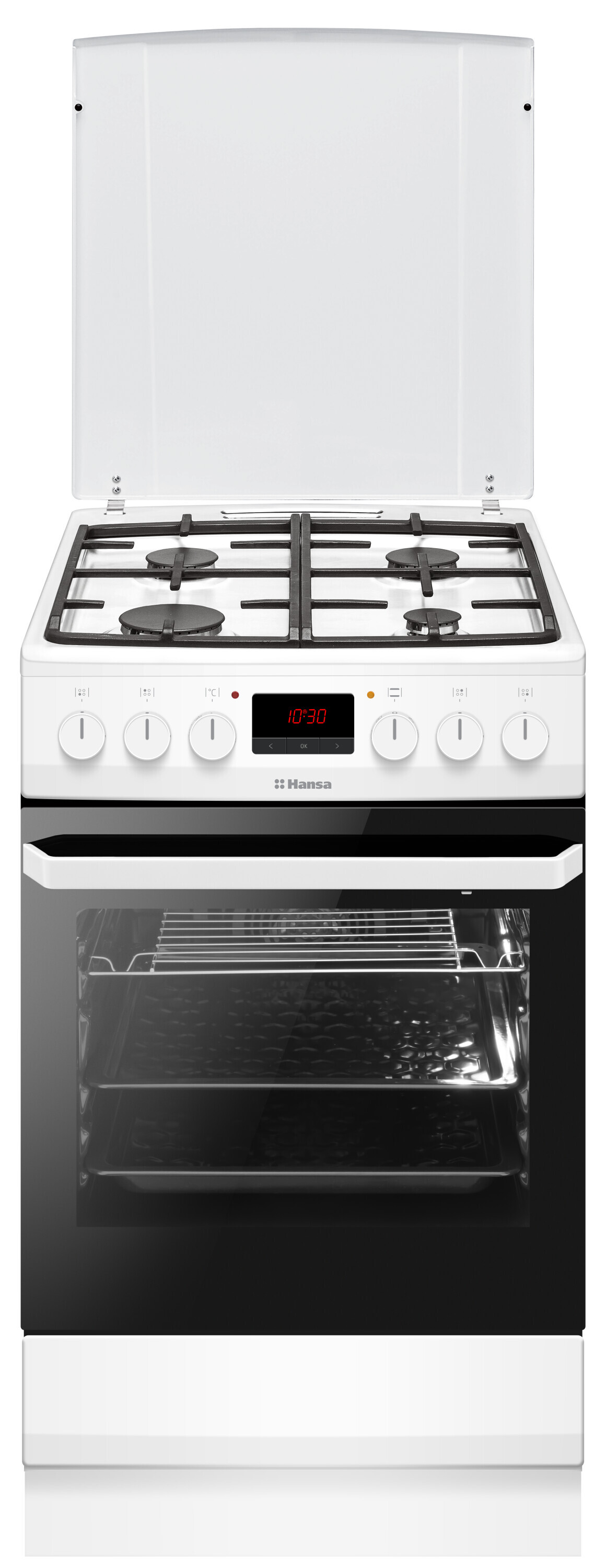 Freestanding cooker with gas hob