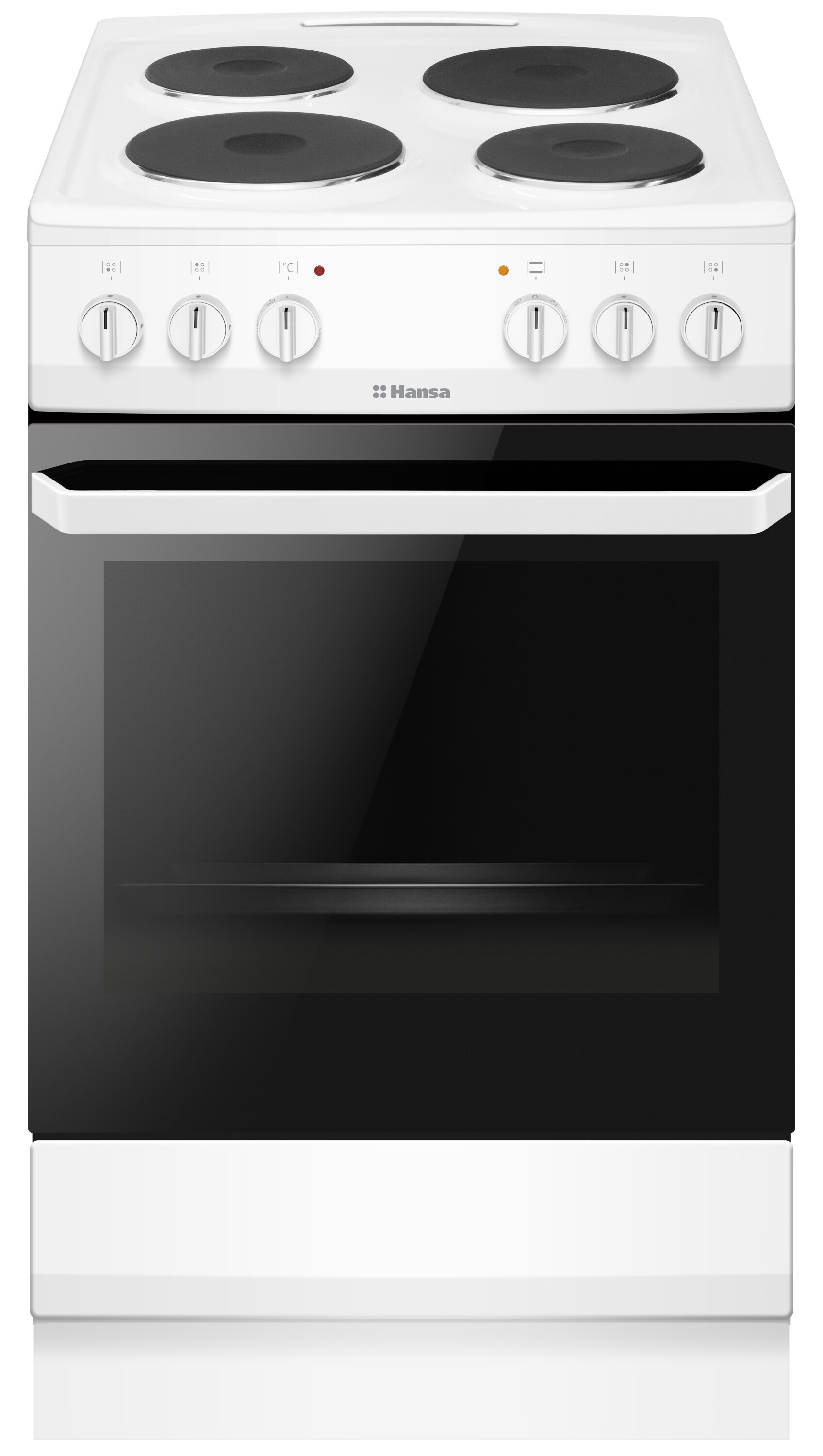 Freestanding cooker with electric hob